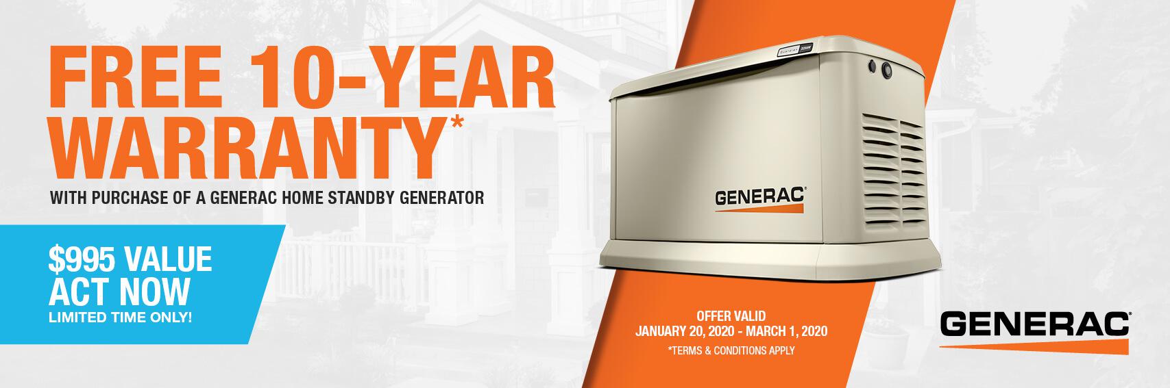 Homestandby Generator Deal | Warranty Offer | Generac Dealer | Essex, CT